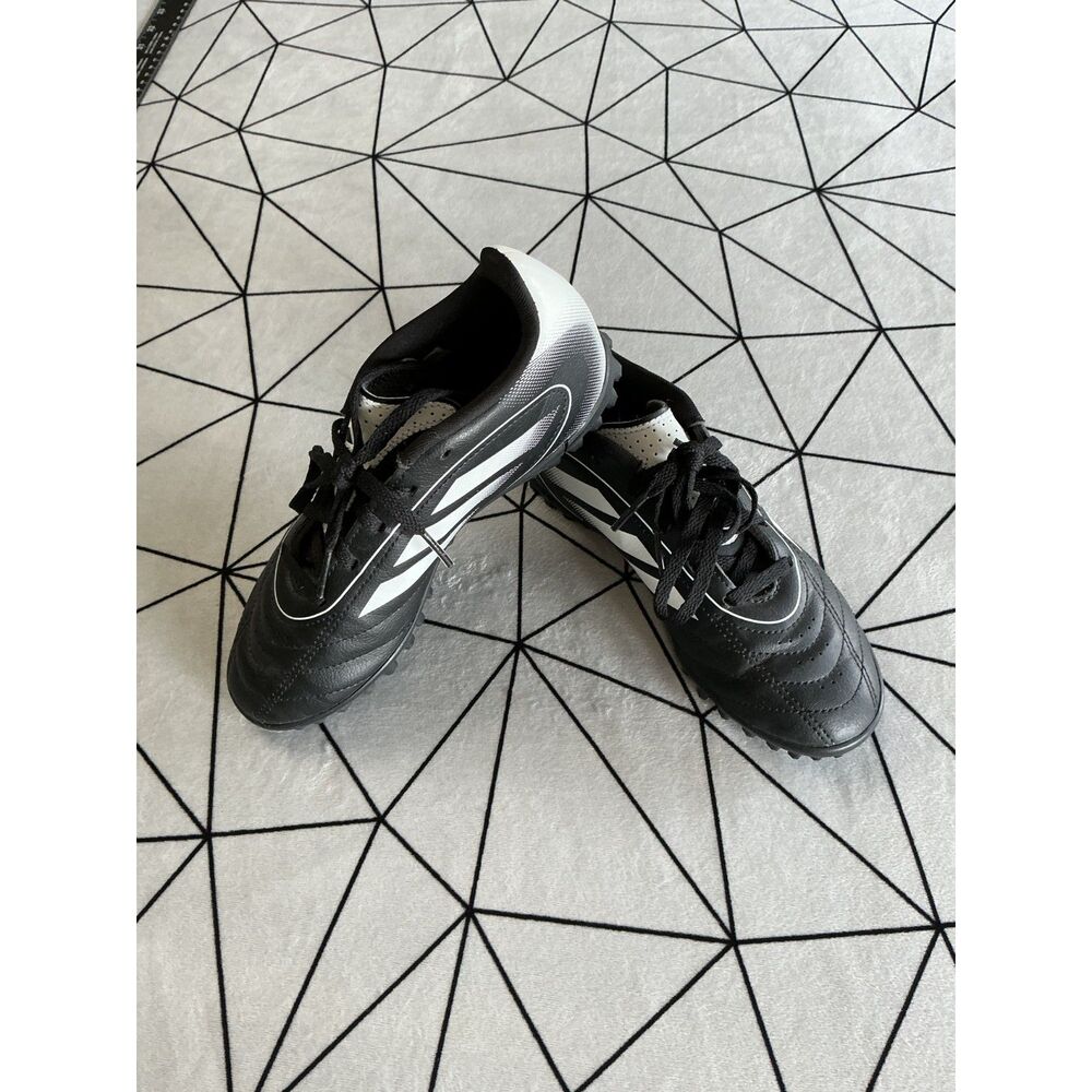 adidas Goletto IX Turf Soccer Shoes Youth Size 2.5 Black White Cleats